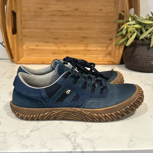 Hybrid Green Label Rebellion lll HGL2003 Blue Leather sneakers walking size 10 - Picture 1 of 8